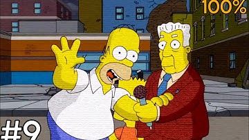 The Simpsons Game  Part 9 - Shadow of the Colossal Donut 100% (All Collectibles And Cliches)