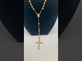 Beautiful, 24k Gold, 30 Inch, CZ Rosary