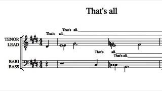 That‘s all - Barbershop Tag - Sunday‘s Harmony