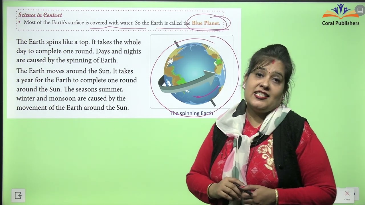CORAL PUBLISHERS PERIWINKLE CLASS 1 CHAPTER 7 THE EARTH , SUN, MOON AND STARS