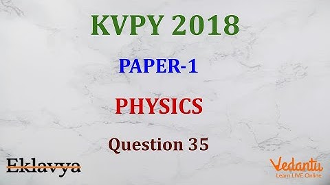 KVPY 2018 SB/SX Physics  Part I  Q 35 Ans B Ray Optics  Refraction  Prateek Garg