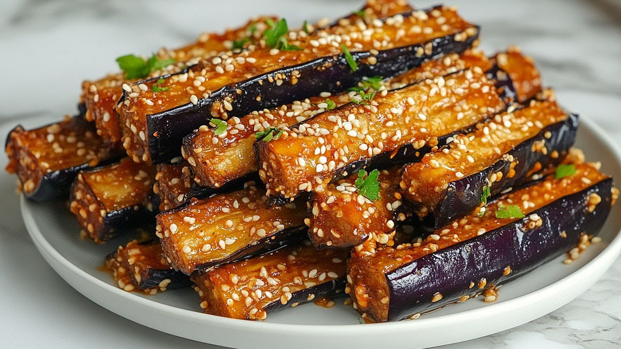 Die Aubergine, die alle verrückt macht! Das beste Auberginenrezept! Knusprige gebackene Auberginen