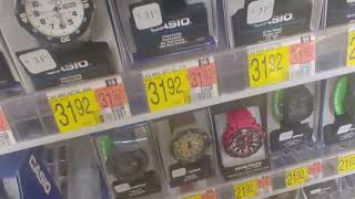quick video at Walmart George watches and Casio