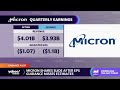 Micron earnings top estimates, beats on top and bottom lines, issues mixed guidance