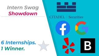 SWE Intern Swag: FB vs Google vs Citadel vs Bloomberg (iPads, Portals and more!)