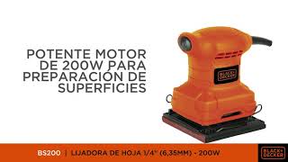 Lijadora orbital 5 200 W BDERO100 Black & decker