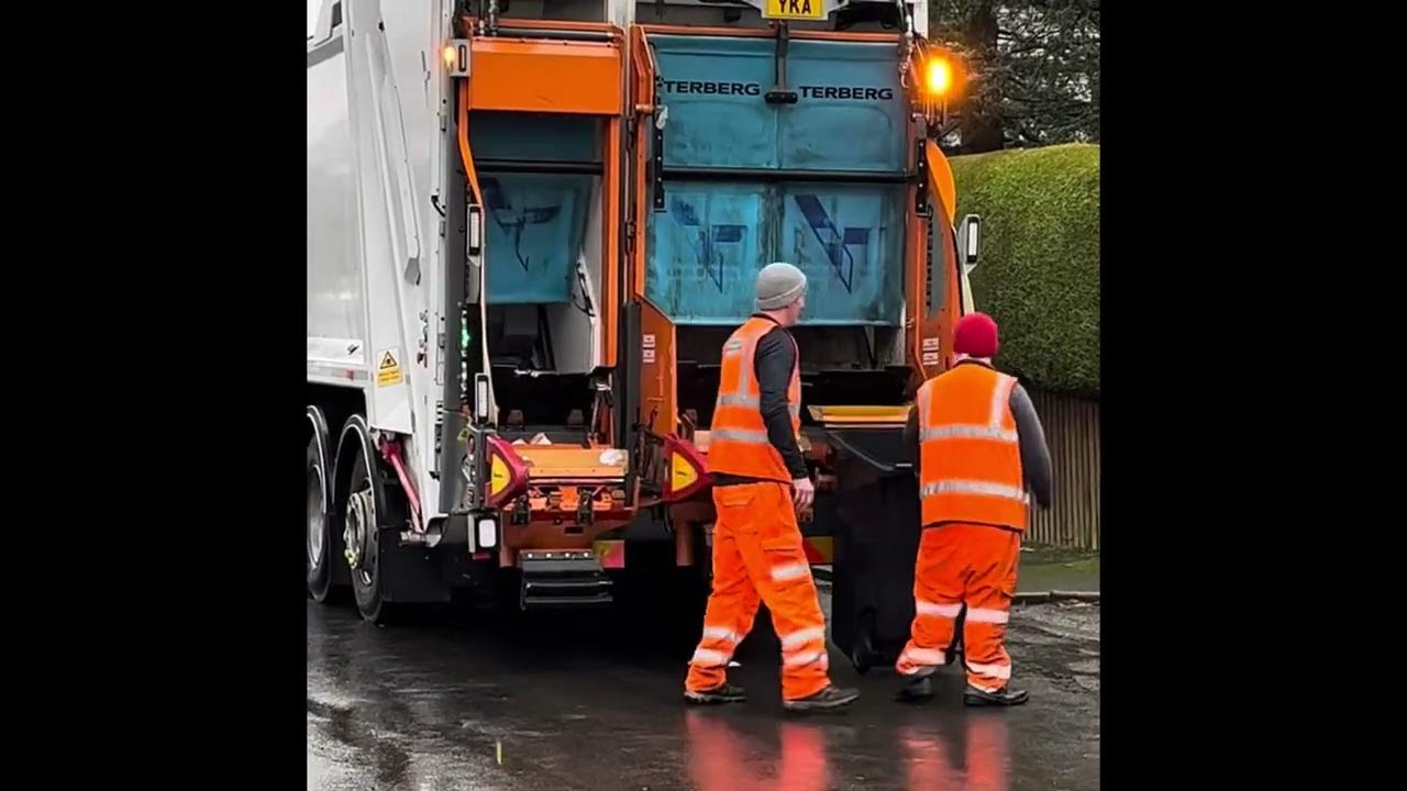 Harrogate Xmas recycling bin collection YouTube