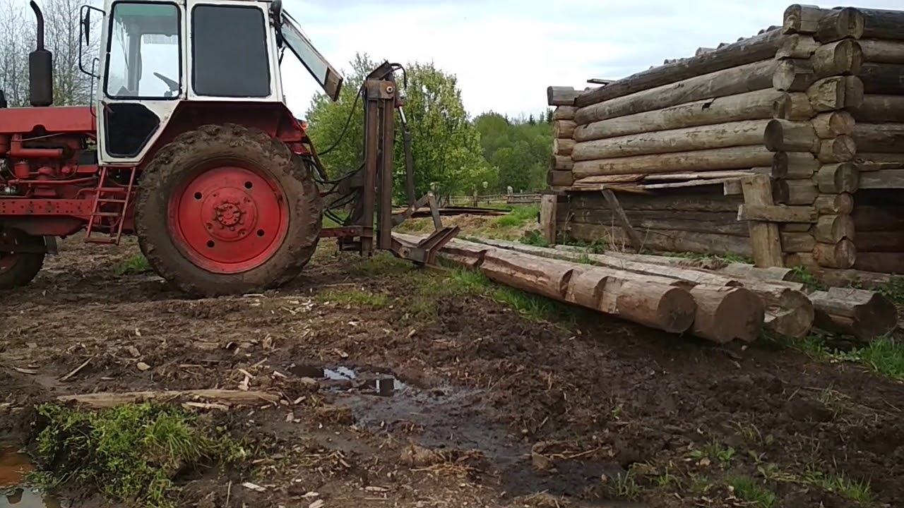 Испытание погрузчика на заднюю навеску