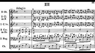 Mozart, Adagio from Serenade No 10 for 13 Winds in B-flat major (Gran Partita K. 361).