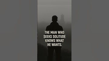 Silence isn’t empty. It’s full of answers.#AlphaClarity #SeekSolitude #StoicEnergy #KnowYourPath