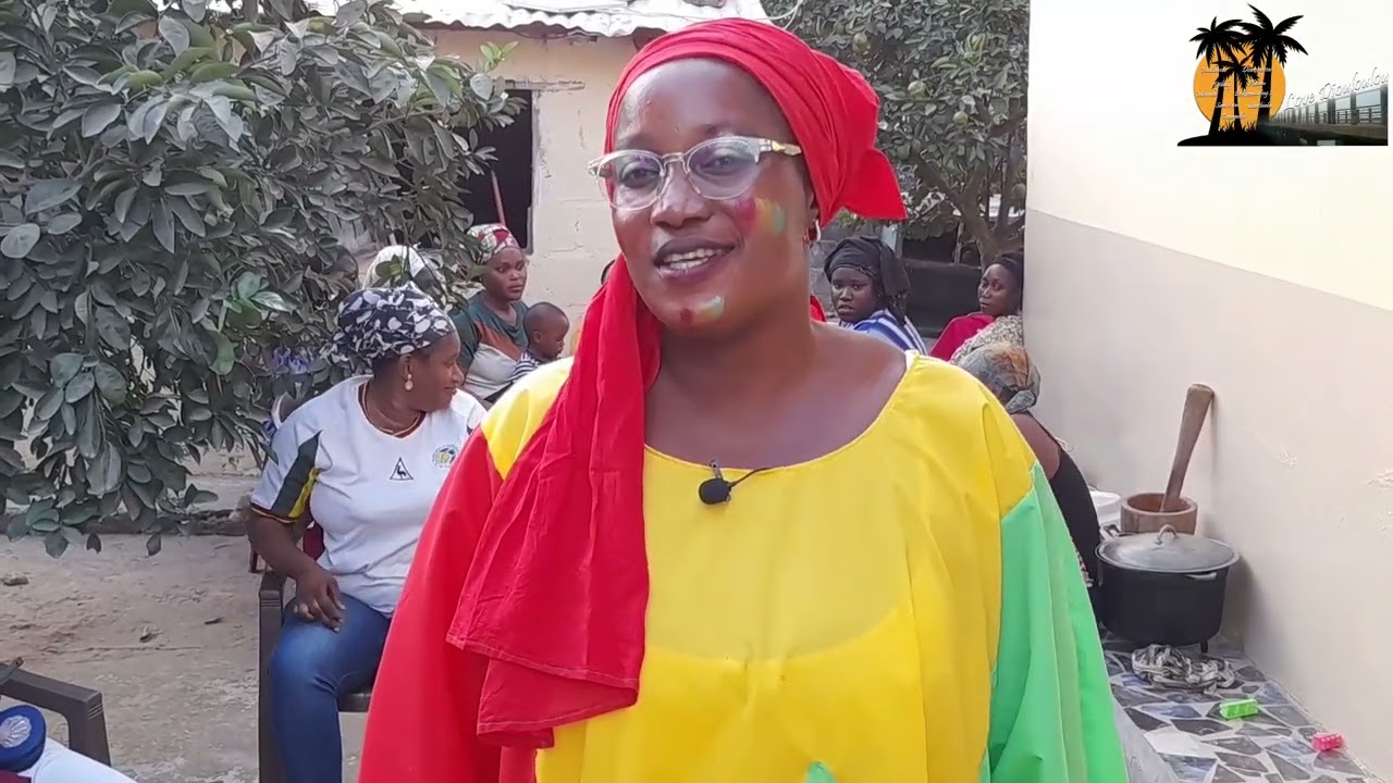 CHAN 2023, Jour de la finale chez l'international LAMINE CAMARA à Diouloulou. 