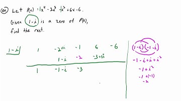 Video 3.4.3: The Conjugate Pairs Theorem with an Example