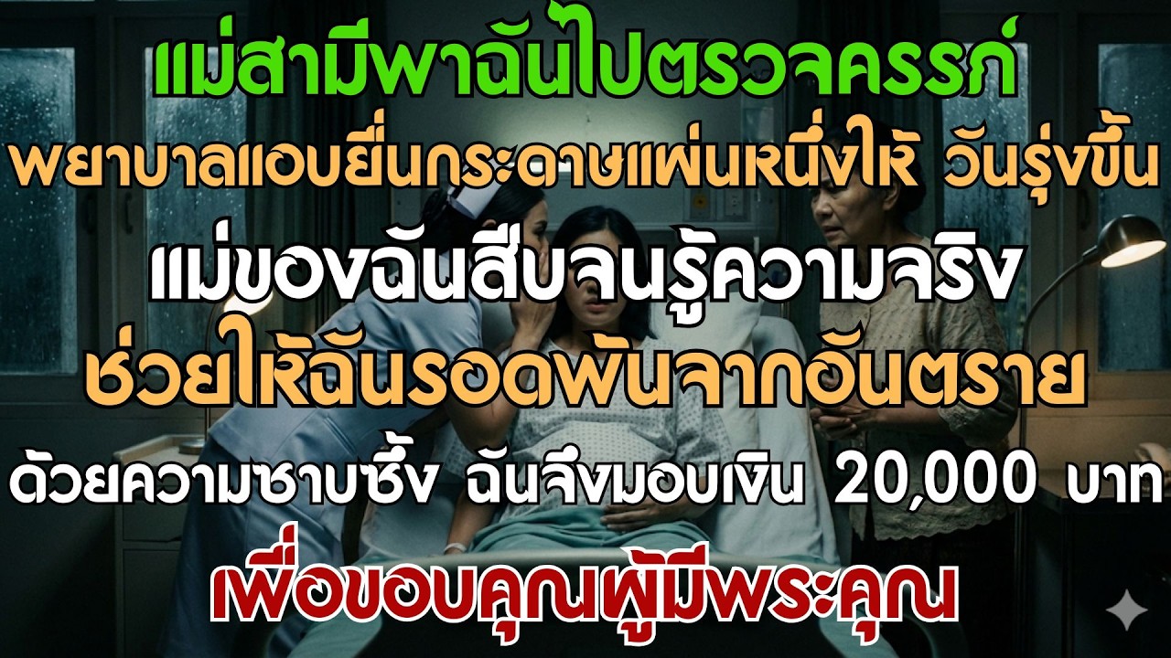แม่สามีพาฉันไปตรวจครรภ์ พยาบาลแอบแนะนำให้รีบหย่า วันต่อมาแม่ฉันสืบจนรู้ความจริง