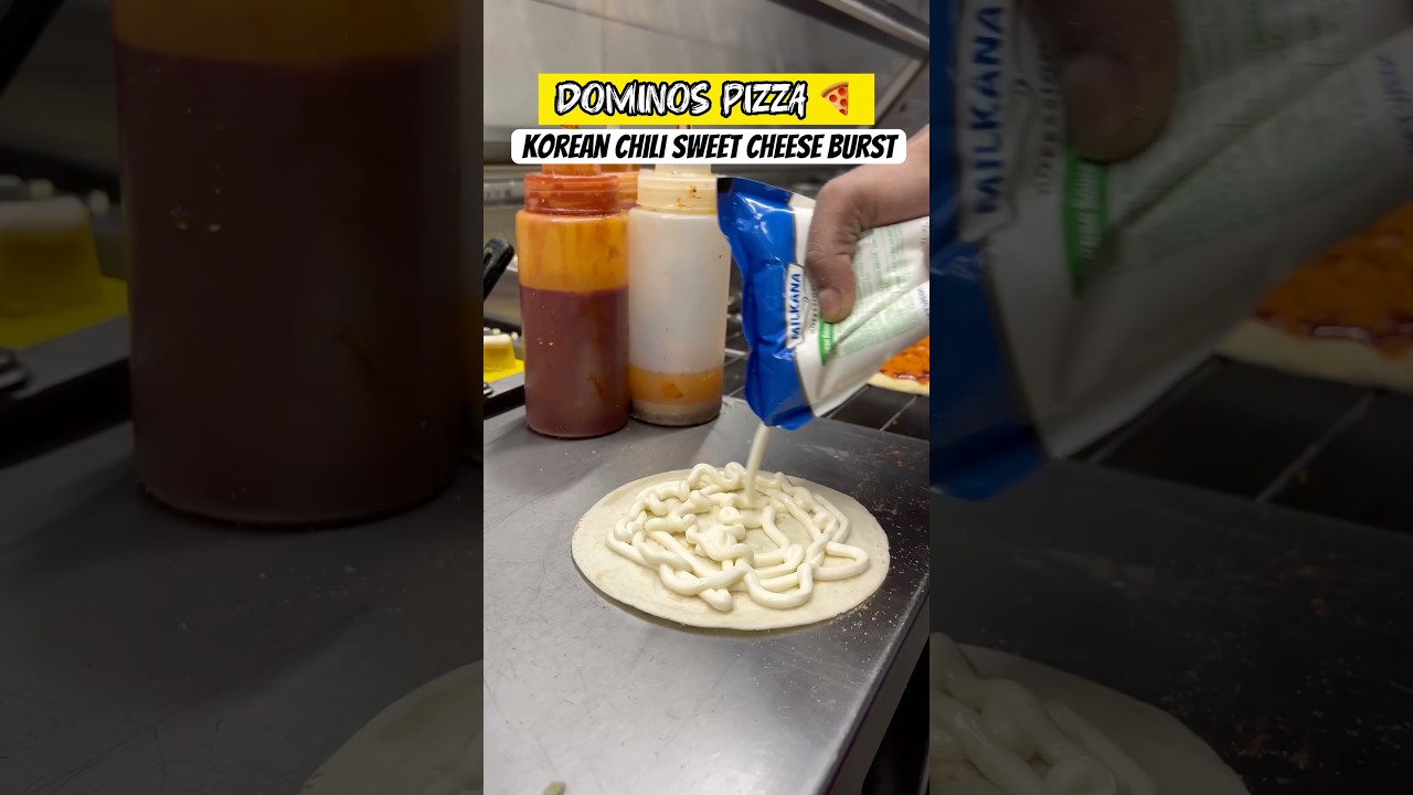 Dominos things | Korean Chili sweet Cheese Burst Pizza 