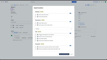 Applying template(s) to a Jira issue