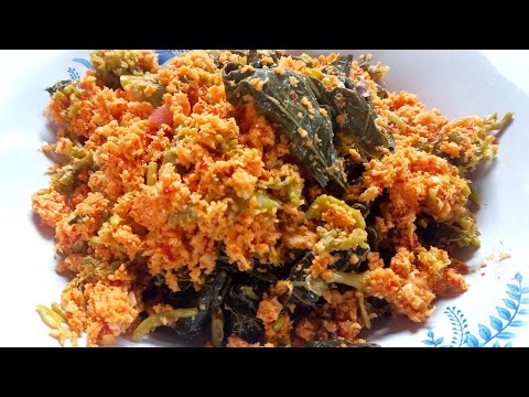 Resep Urap Daun Singkong Dan Bunga Pepaya