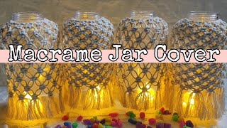 Macrame Jar Cover Tutorial I AntiiCraft