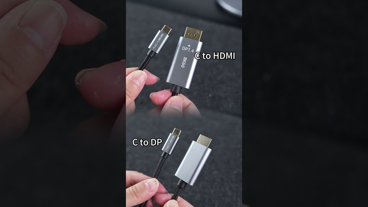 ACASIS USB C To HDMI Cable Braided Cord Compatible Thunderbolt 4 USB4 Laptop Tablet Galaxy Ipad