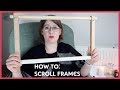 HOW TO: Attach Embroidery to a Scroll Frame