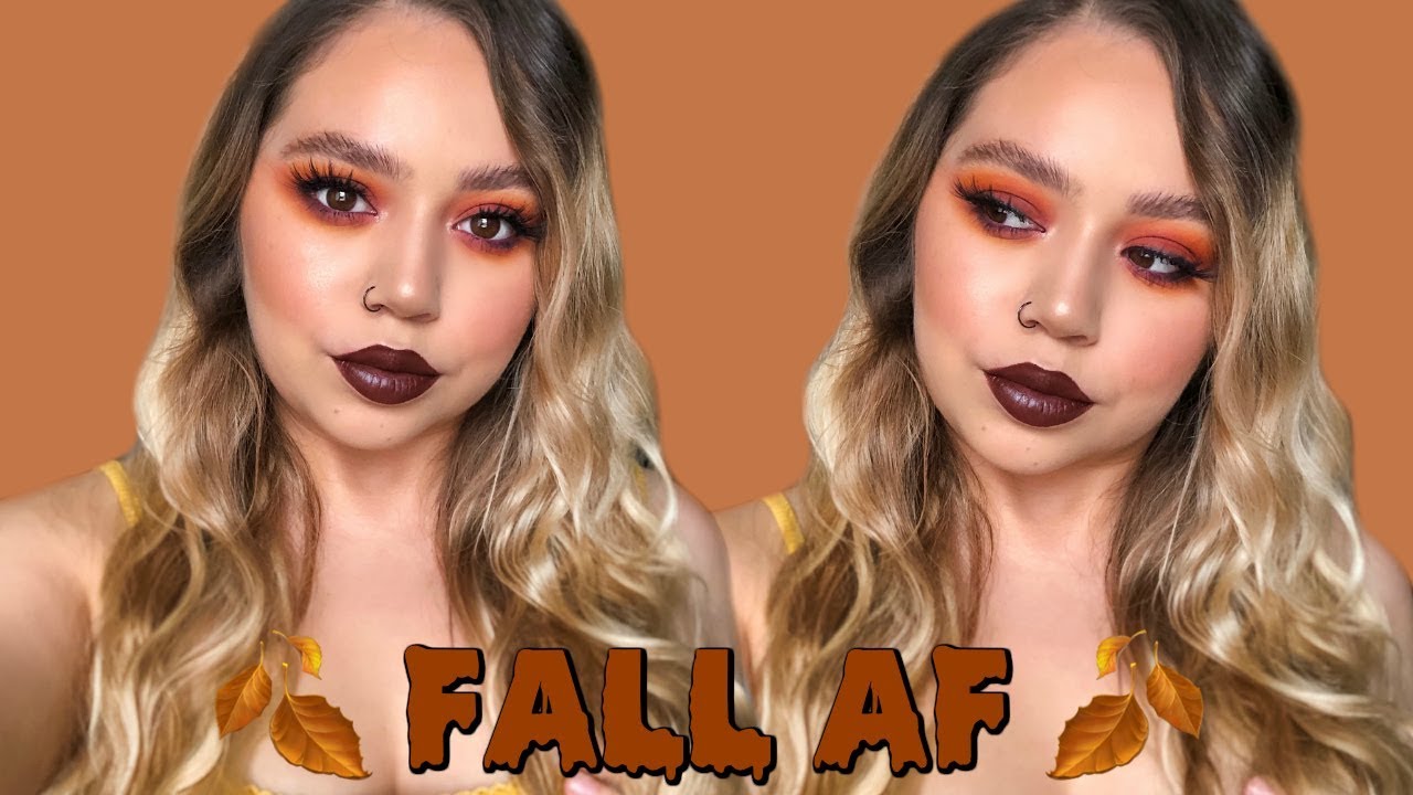 FALL AF MAKEUP TUTORIAL | RUSTY TONES FT. SO JADED PALETTE | Makeupbytreenz