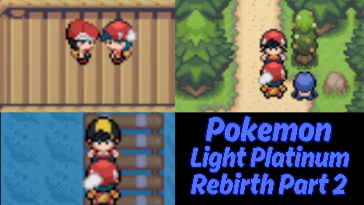 Pokemon Light Platinum Rebirth Part 2 The 3 Rivals - YouTube