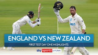 Conway hits ton on debut Test innings! | England vs New Zealand | 1st Test, Day 1 Highlights
