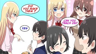 [Manga Dub] Gave this girl some sweets at a school festival, but then… [RomCom]