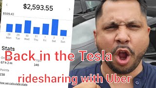 $2593 ridesharing in a Tesla rental