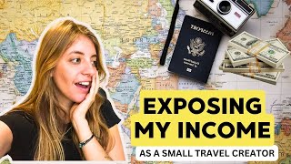 Celebrity EXPOSING exactly how much I made as a SMALL travel content creator | 1 month report Wealth
