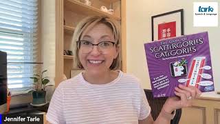 Scattergories Categories - SLP ,English Learning Game Recommendation & Tips with Tarle Speech Kids