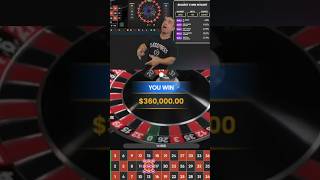 INSANE $360,000 WIN ON ROULETTE LETS GO!!  #slots #casino #bigwin