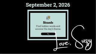 موضوع لعبة Strands لهذا اليوم، 2 سبتمبر 2026: كل شيء سيتضح. screenshot 5