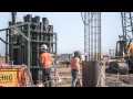 Polymer piling for hexam train support facility tsf nsw