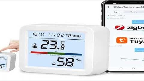 Tuya ZigBee Smart Home Temperature Humidity Sensor with BackLight LCD Works With Google As