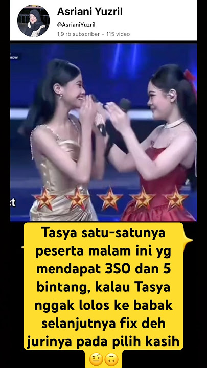 Tasya peserta satu2nya mendapat 5 bintang dan 3 S0 #da7 #indosiar #tasyada7 #dangdut #trending