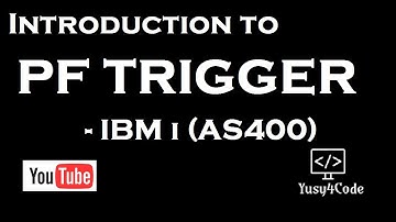 How to use Physical File (PF) Trigger in RPGLE - IBM i (AS400)