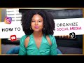 How to organize content for social media
