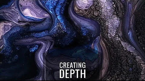 How to create depth and dimension..  acrylic pour ...