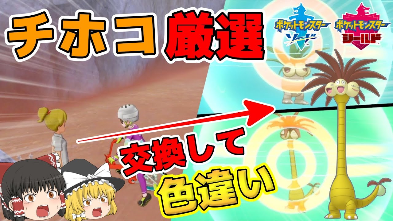 人から色違いポケモンを交換してもらう!!!【ポケモン剣盾 人から色違いポケモンを交換してもらう!!!【ポケモン剣盾