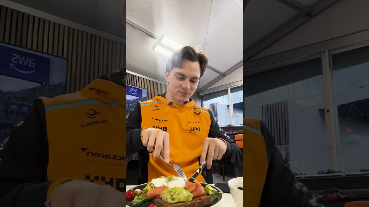 Оскар Пиастри был так сбит с толку 😂 (через @mclaren/TT)