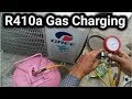 R 410A GAS CHARGING BY VACUUM & WEIGHT