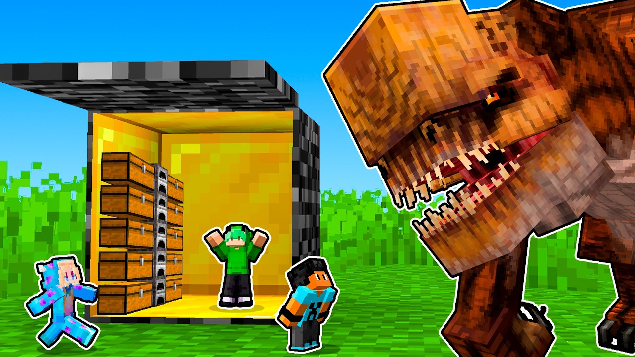 Criei uma Casa no BLOCO para ENGANAR o DISTORTUS REX!