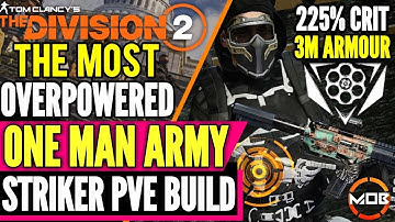 The Division 2 | BEST *SOLO PVE BUILD* NO SHIELD, STRIKER, LADY DEATH | HIGH DMG, TANK PVE BUILD
