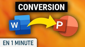 Comment convertir Word à Powerpoint