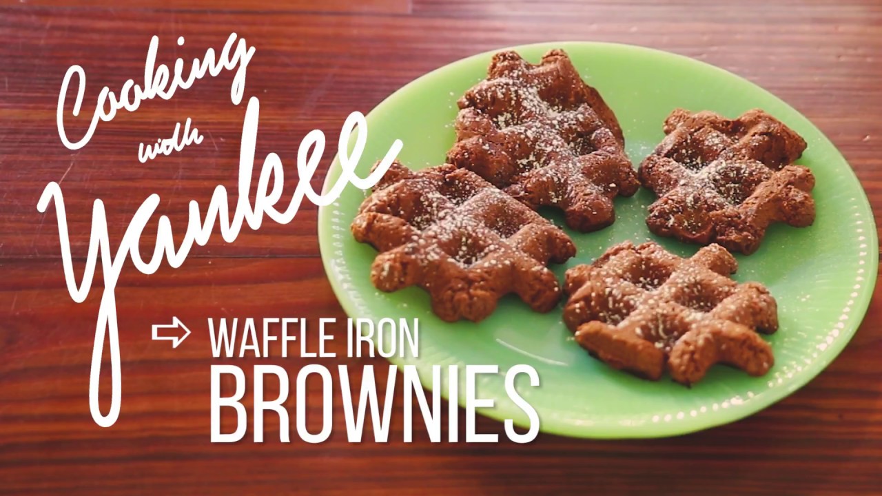 Cooking with Yankee Waffle Iron Brownies YouTube