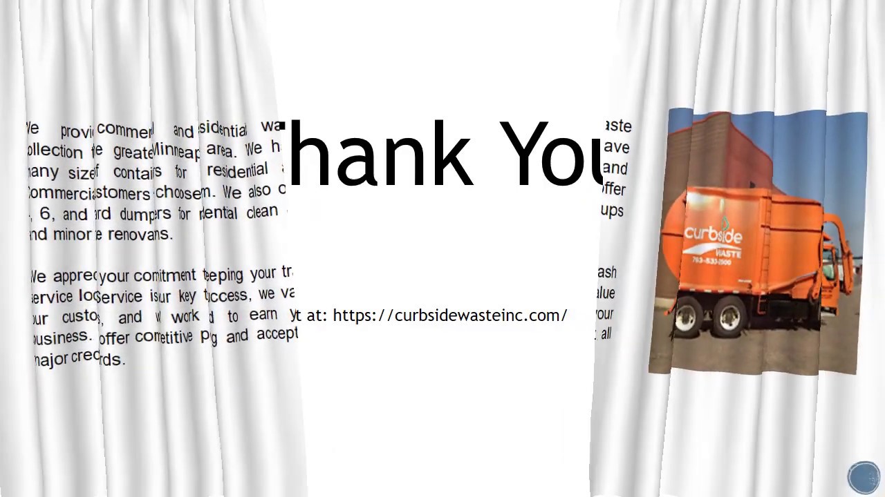 Curbside Waste - At Brooklyn Park, Minnesota Waste Collection - YouTube