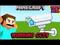 100% Working CCTV Camera with Command Block! (Java+Bedrock Edition)