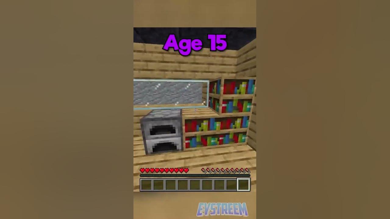 Secret Bases at Different Ages in Minecraft eystreem YouTube