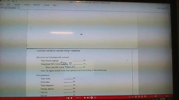 Service Load Calculation for Residential service