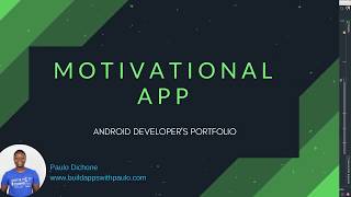Android Developer's Portfolio - Build a Motivational App - Part 5